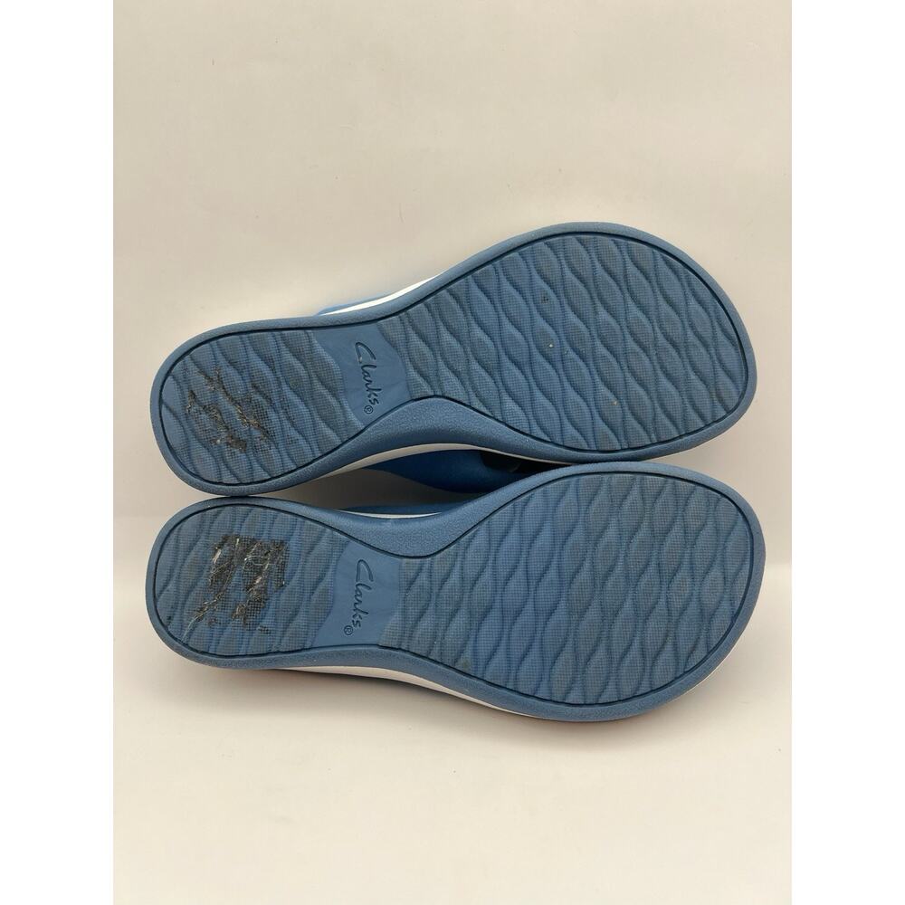 Clarks Arla Glison Blue Flip Flops Women Size 7 - Picture 9 of 9
